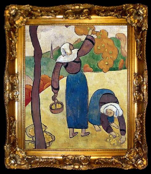 framed  Emile Bernard Breton peasants, ta009-2
